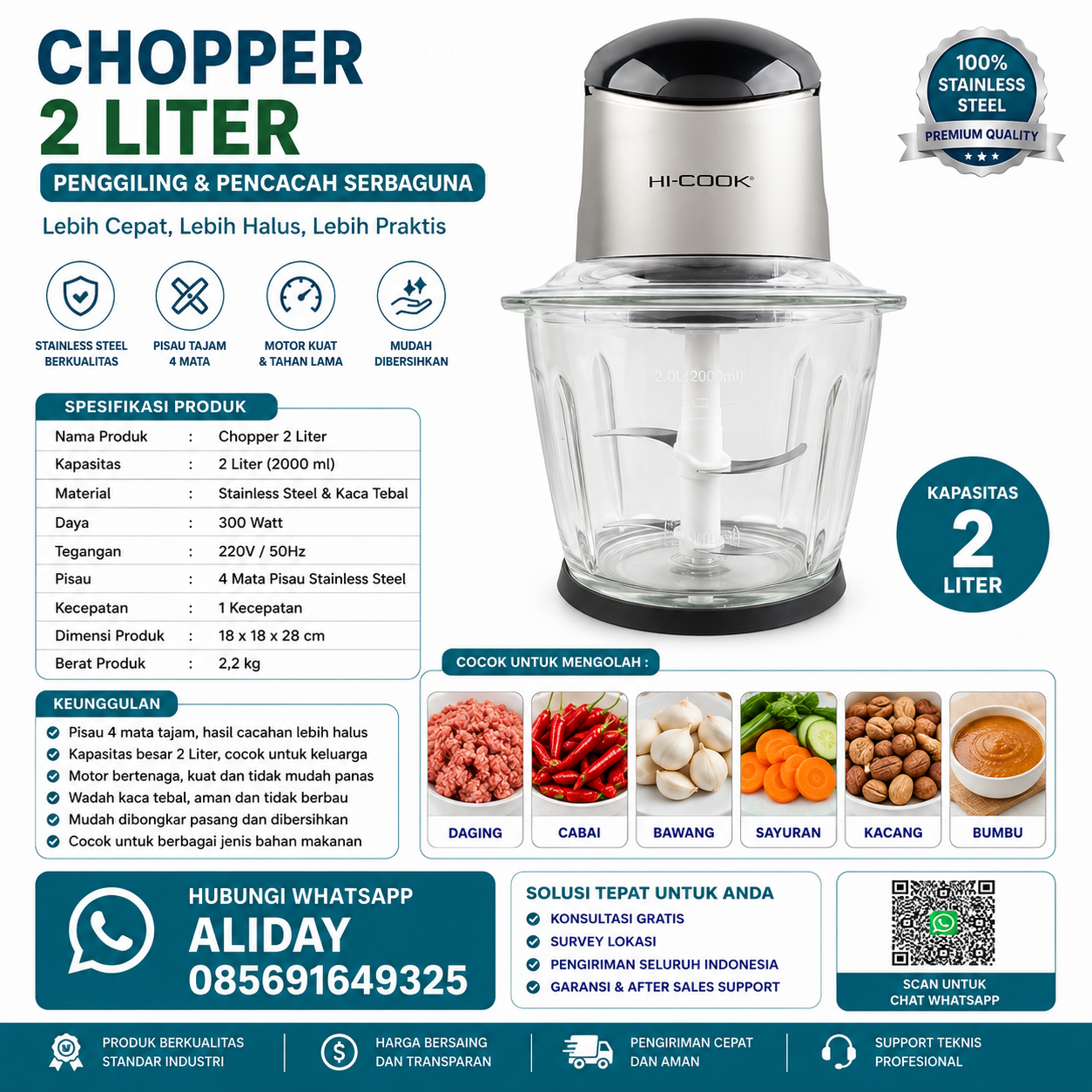 Chopper 2L