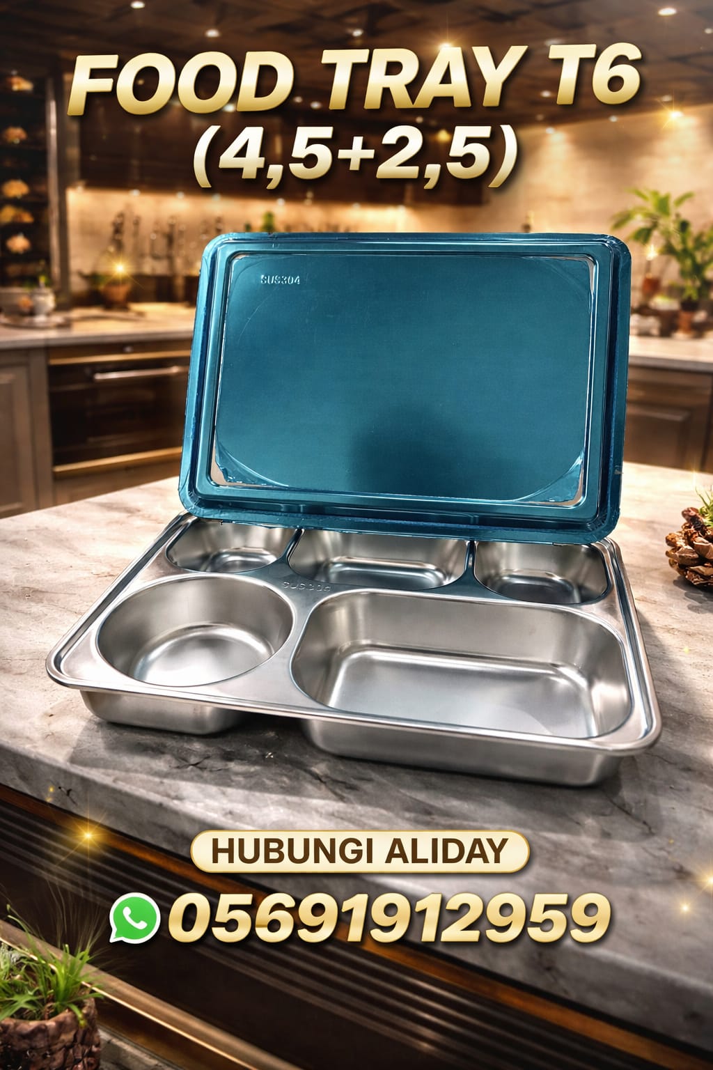 Food Tray T6 Import SUS 304