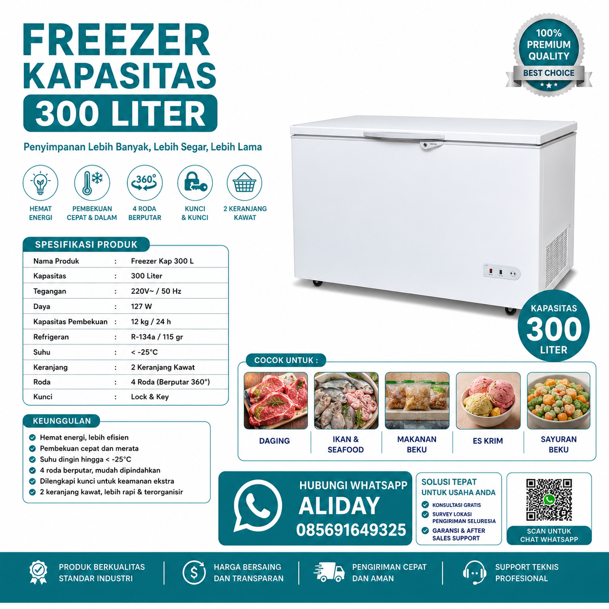 Freezer Kap 300 L