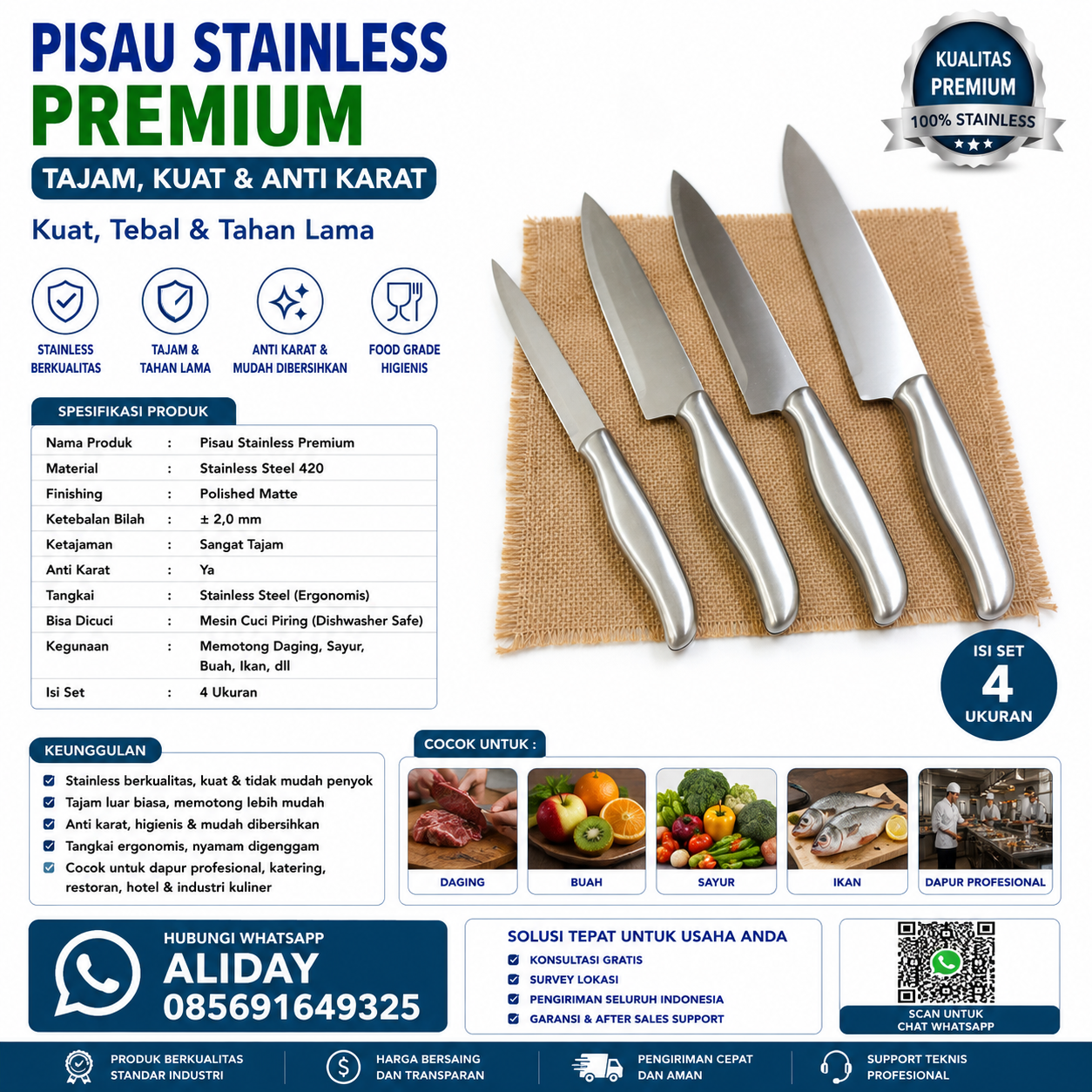 Pisau Stainless