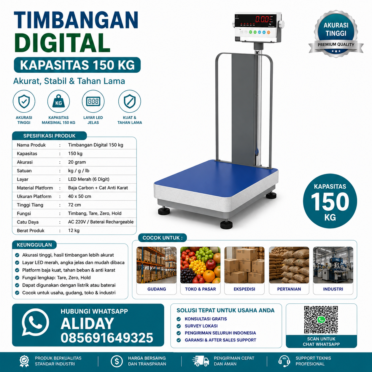 Timbangan Digital 150 KG